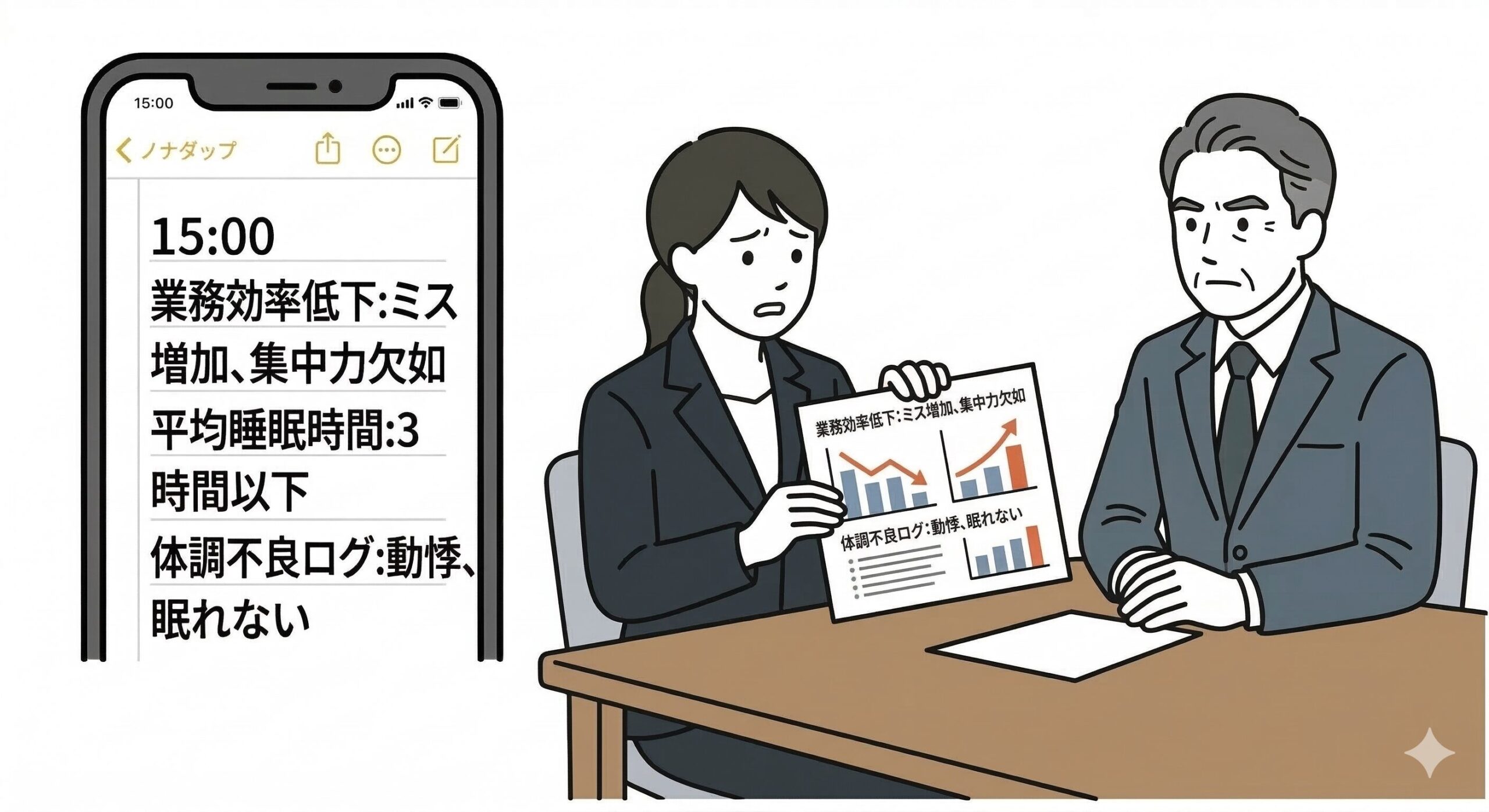 ハラスメントによる心身への影響をどう記録するか