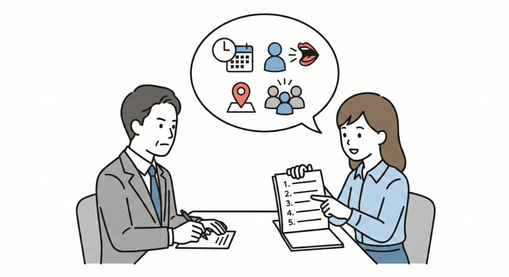 ハラスメントの面談で何を言えばいいか3分台本で解説