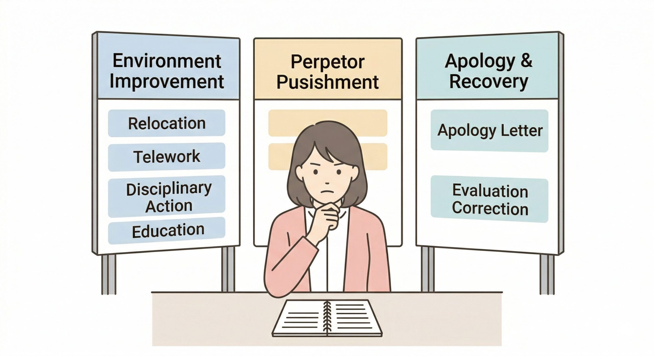 ハラスメント被害への対応を会社に求める際の情報整理術