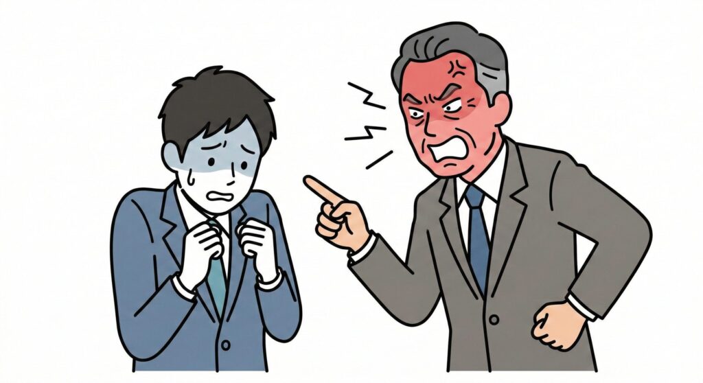 上司に怒鳴られるときの一次対応