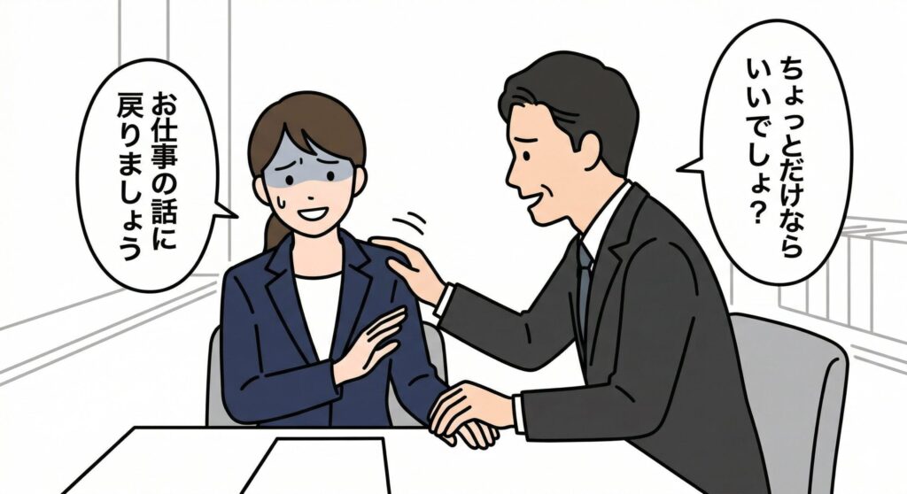 取引先からのセクハラを止めたいときの初動