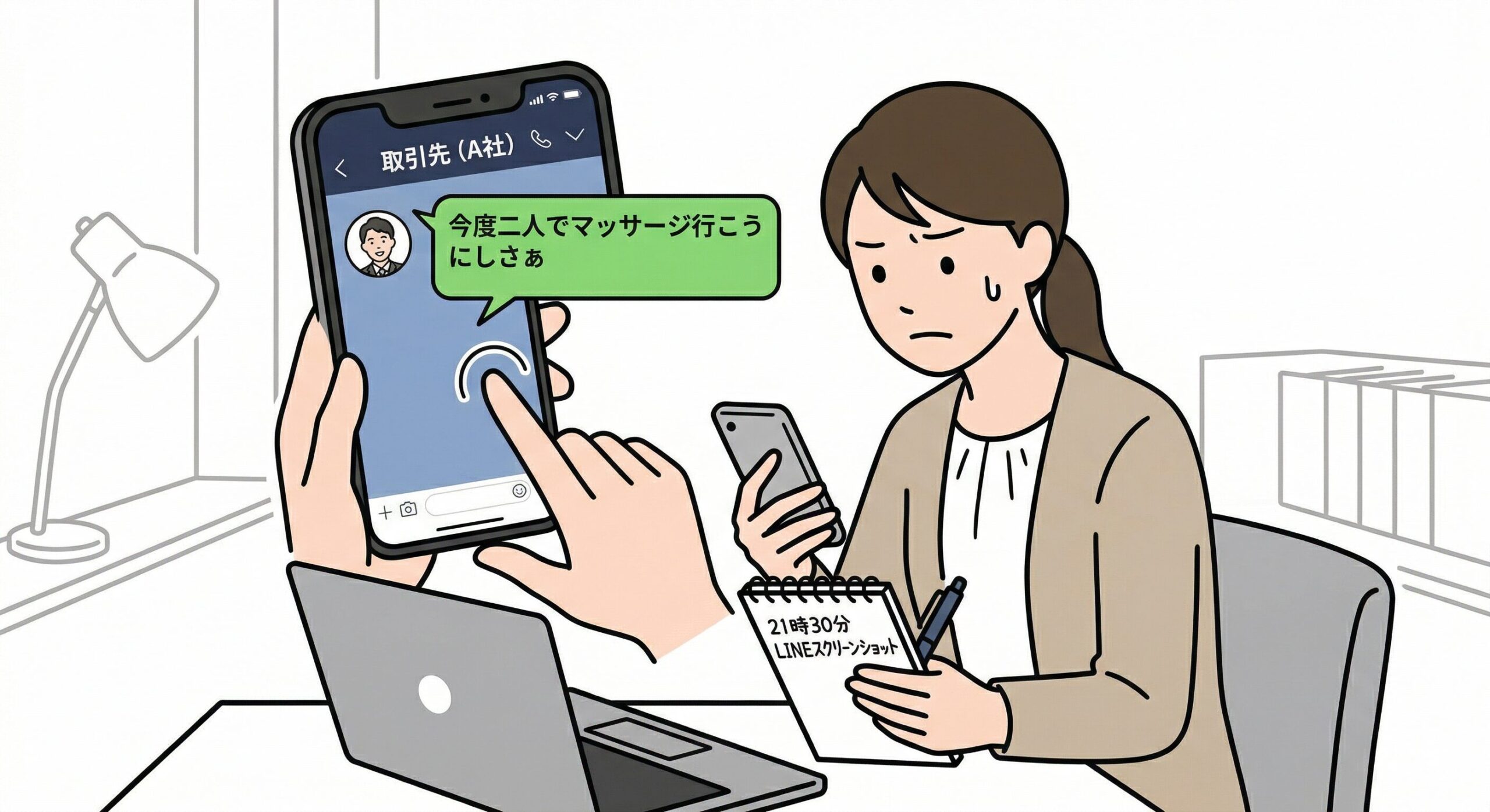 取引先からのセクハラを止めたいときの初動