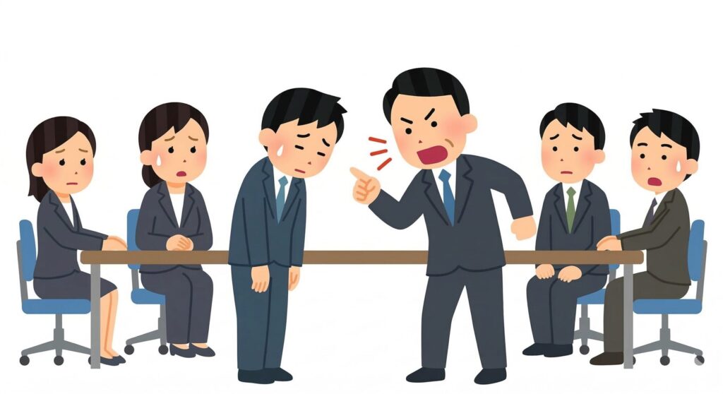 大勢の前で叱責されるときの切り返し方